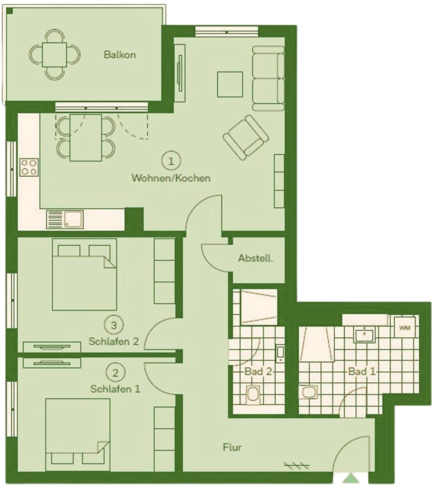 Apartment "Usedomer Luft" Garz  Eksteriør bilde